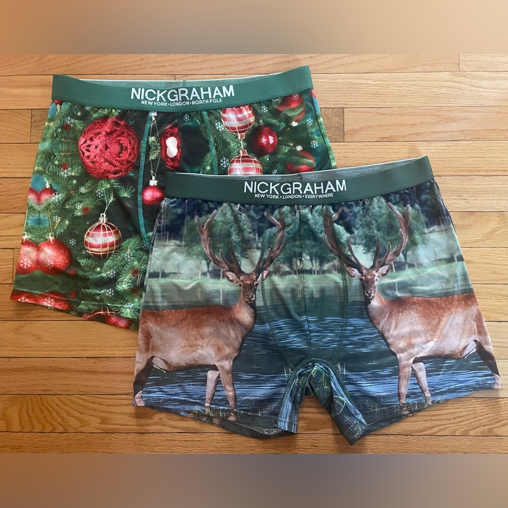 Nick Graham Boys Festive Boxer Briefs